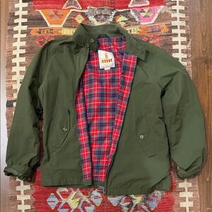 Barracuta Jacket with Tartan Lining